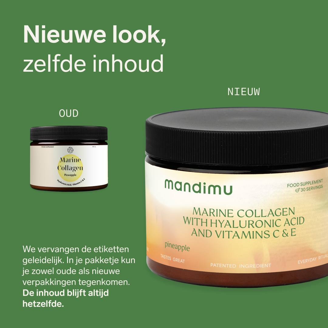 Premium collageen met hyaluronzuur en vitaminen C en E (ananassmaak)