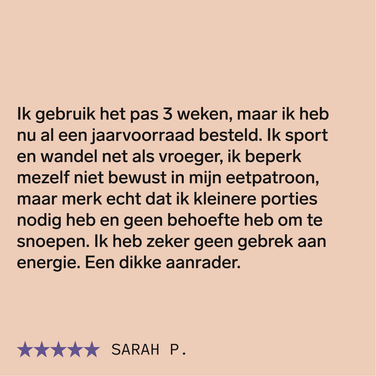 Ondersteuning van metabolisme