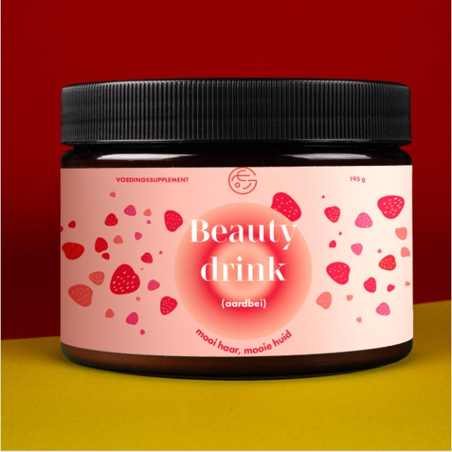 Premium collageen met hyaluronzuur, vit. C en 8 bestanddelen voor mooie haren, nagels en huid (aardbeiensmaak) 🍓