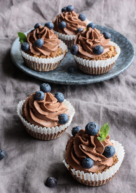 Cupcakes met bosbessen