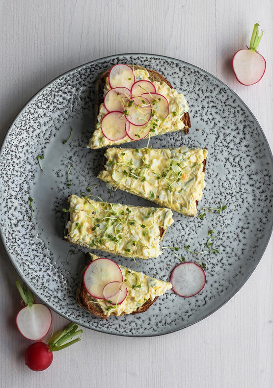 Eierspread van zelfgemaakte roomkaas