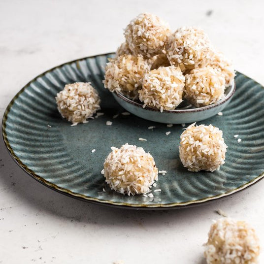 Kokosballetjes met rijst