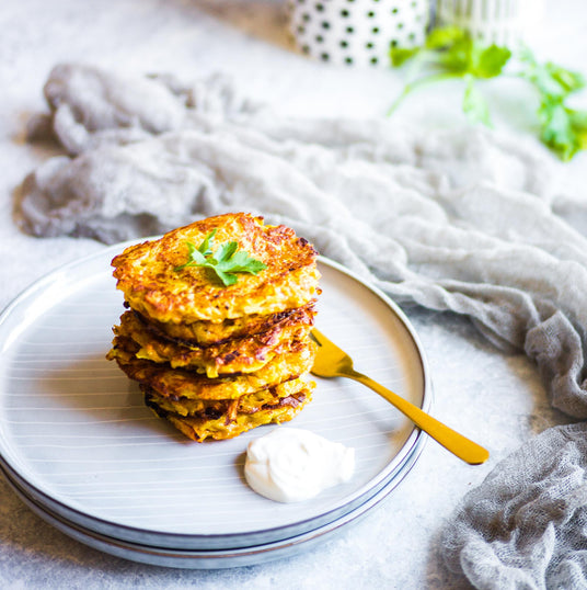 Aardappelkoeken met pompoen