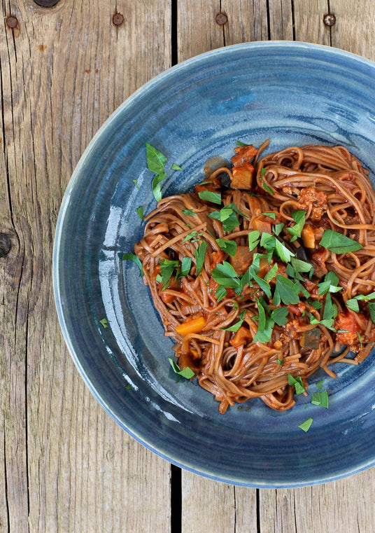 Soba‑noedels met gehakt