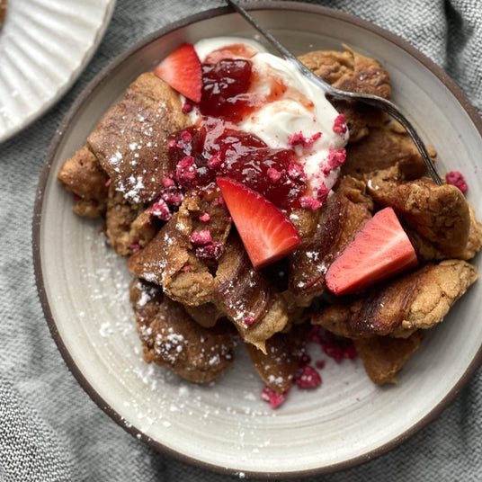 Volkoren gescheurde omelet