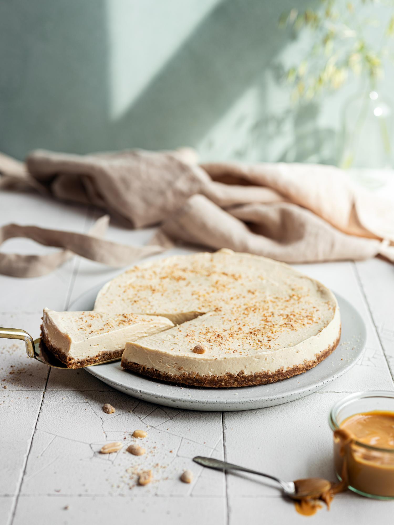 Pindakaas-cheesecake
