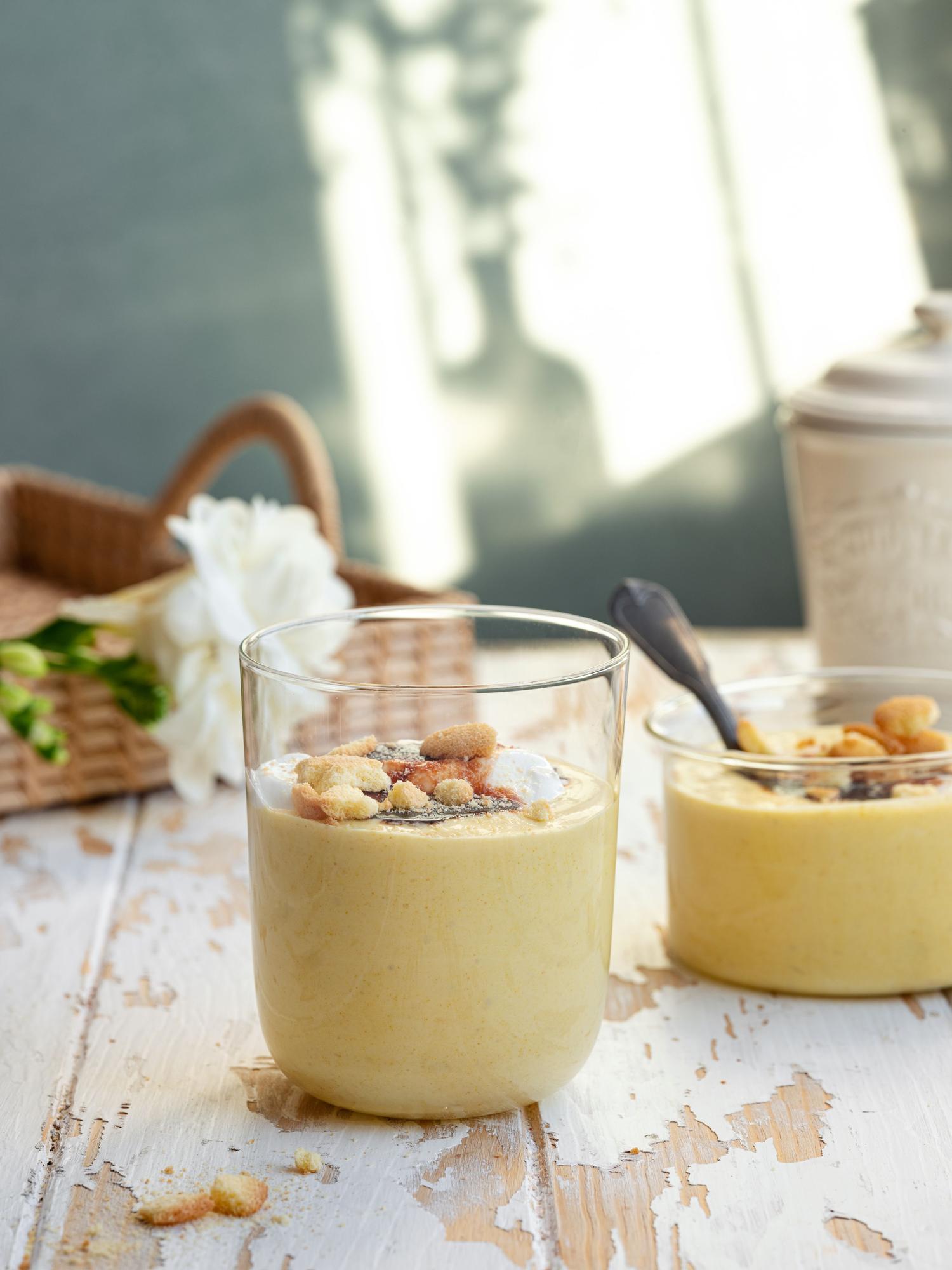 Bananenpudding zonder eieren