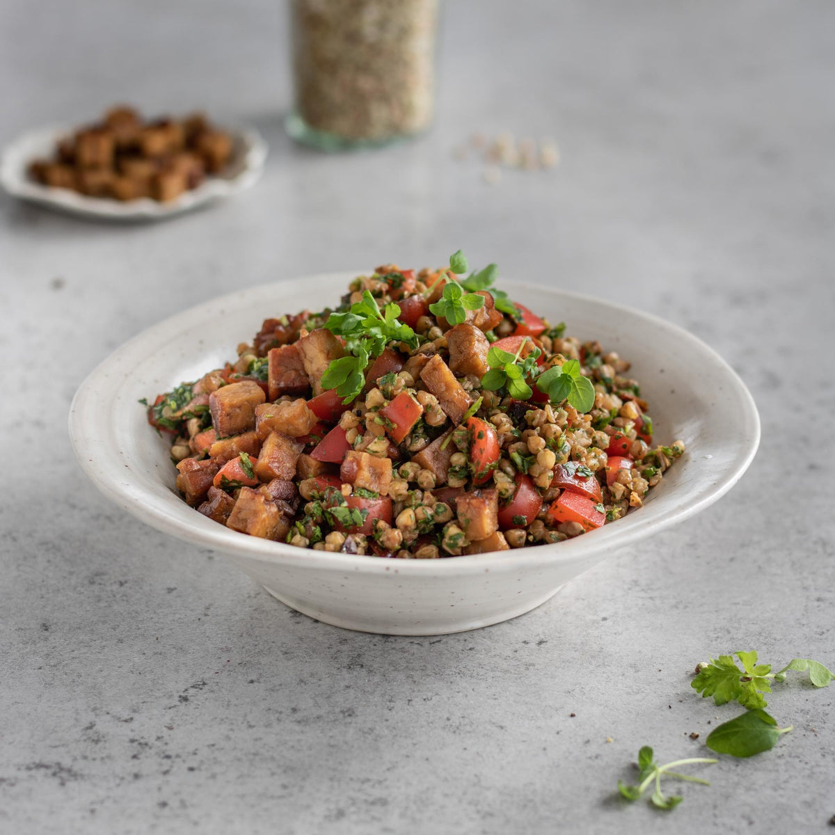 Boekweitsalade met tempeh