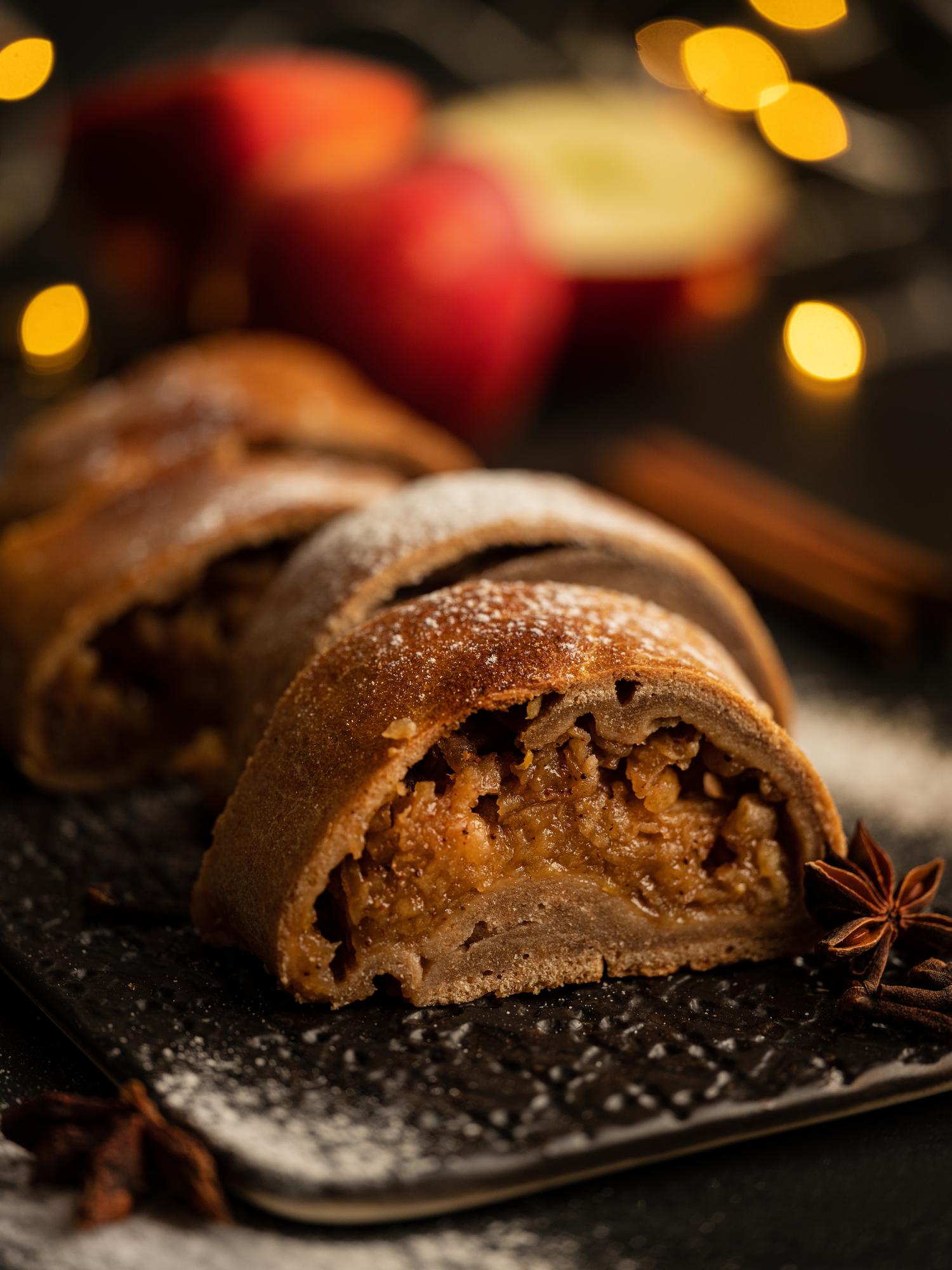 Volkoren strudel met appels