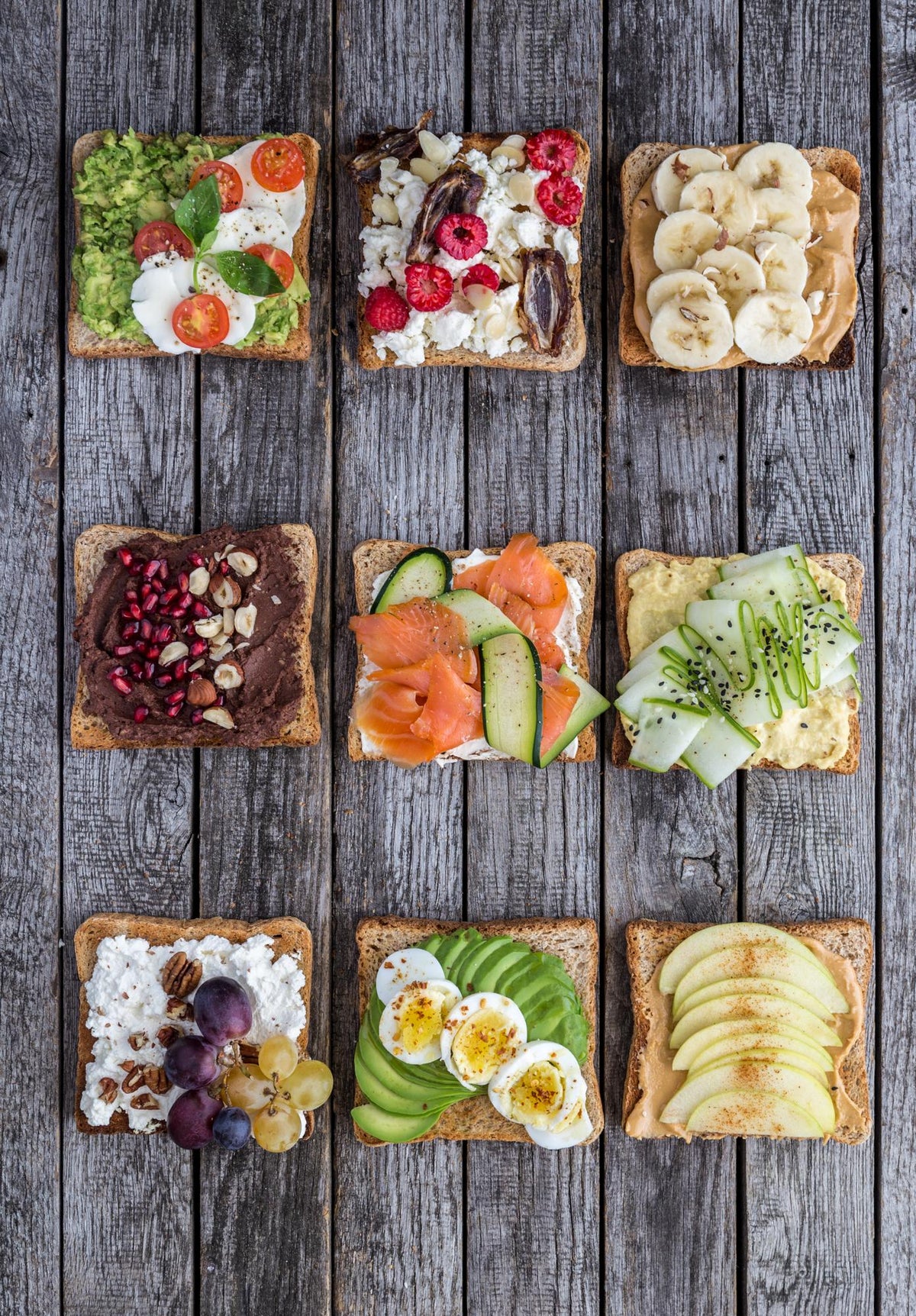 Toast met courgette en gerookte zalm