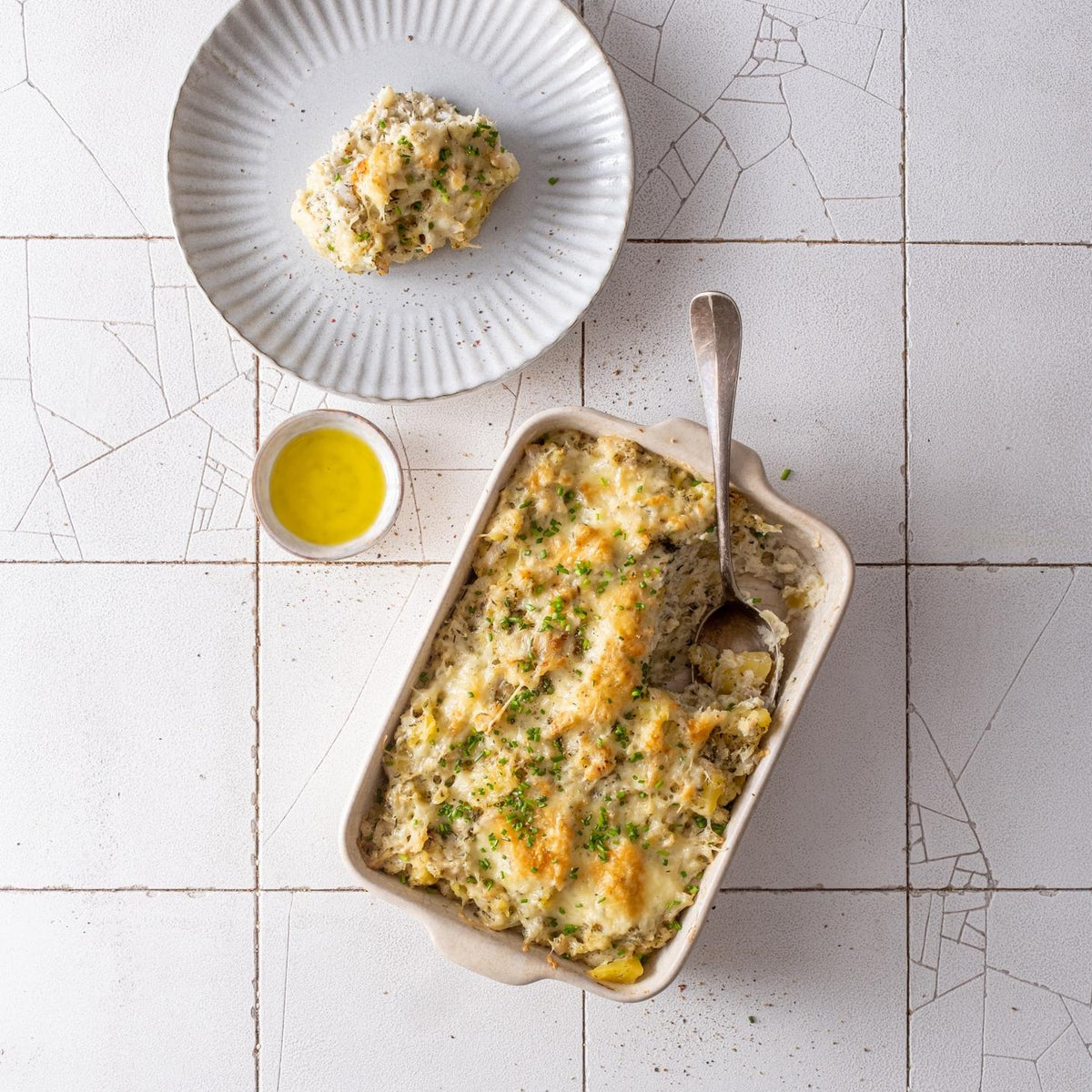 IJslandse ovenschotel met vis (plokkfiskur)