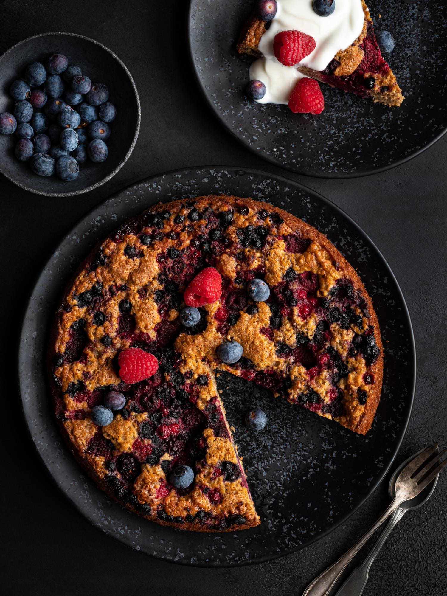 Yoghurttaart met fruit