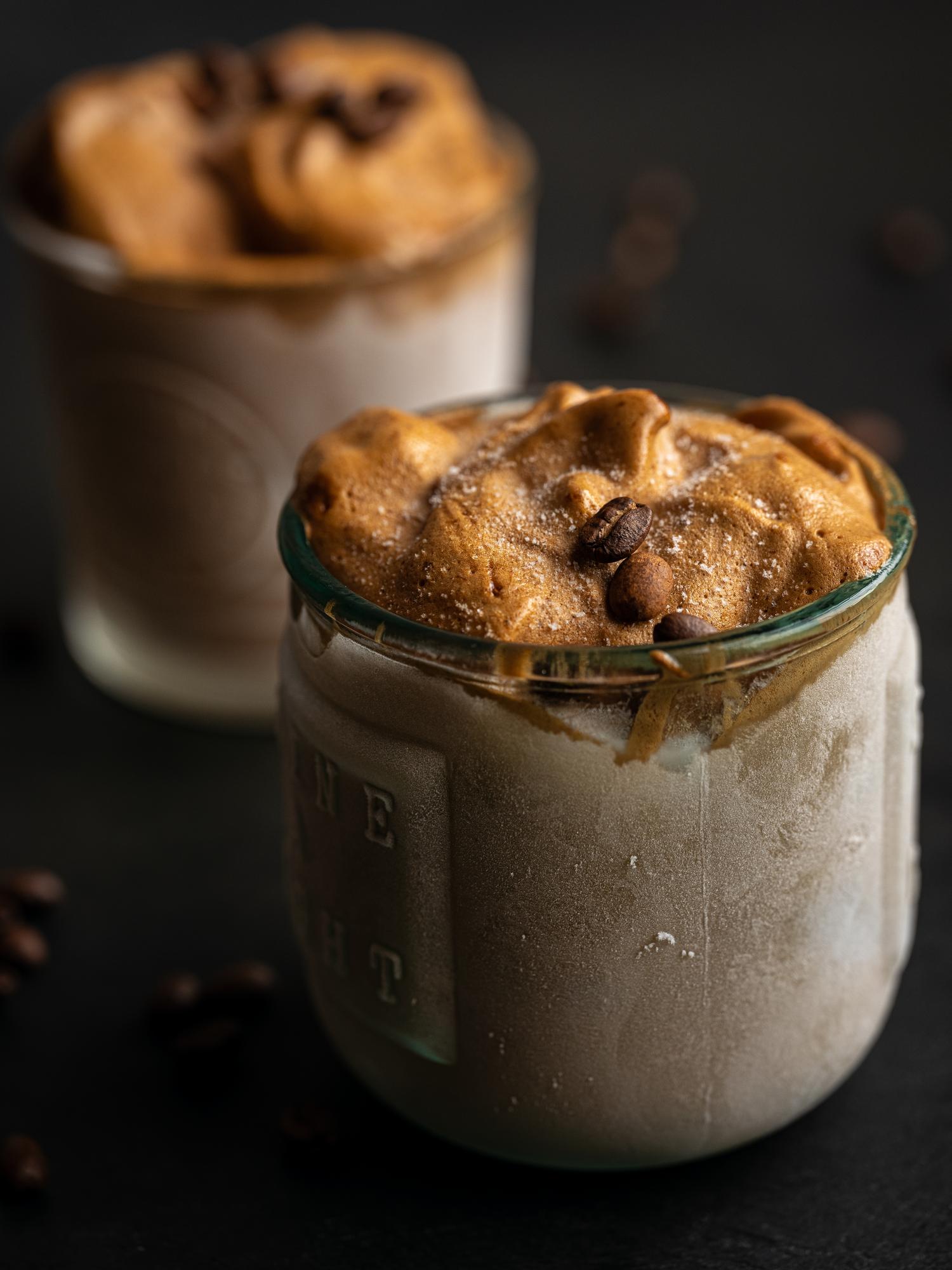 Koffie-ijs „nice cream"