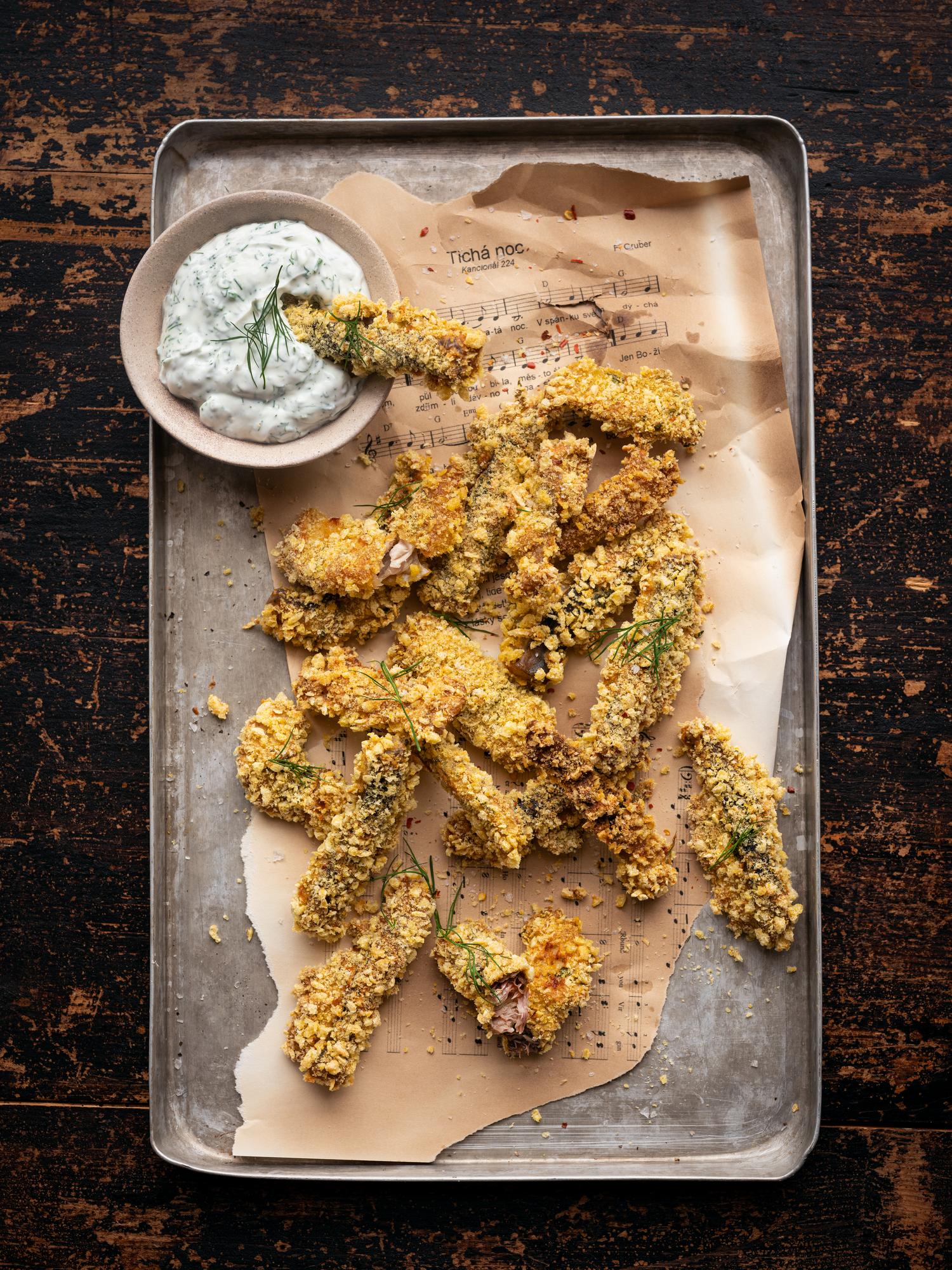 Karperfrietjes met dilledip
