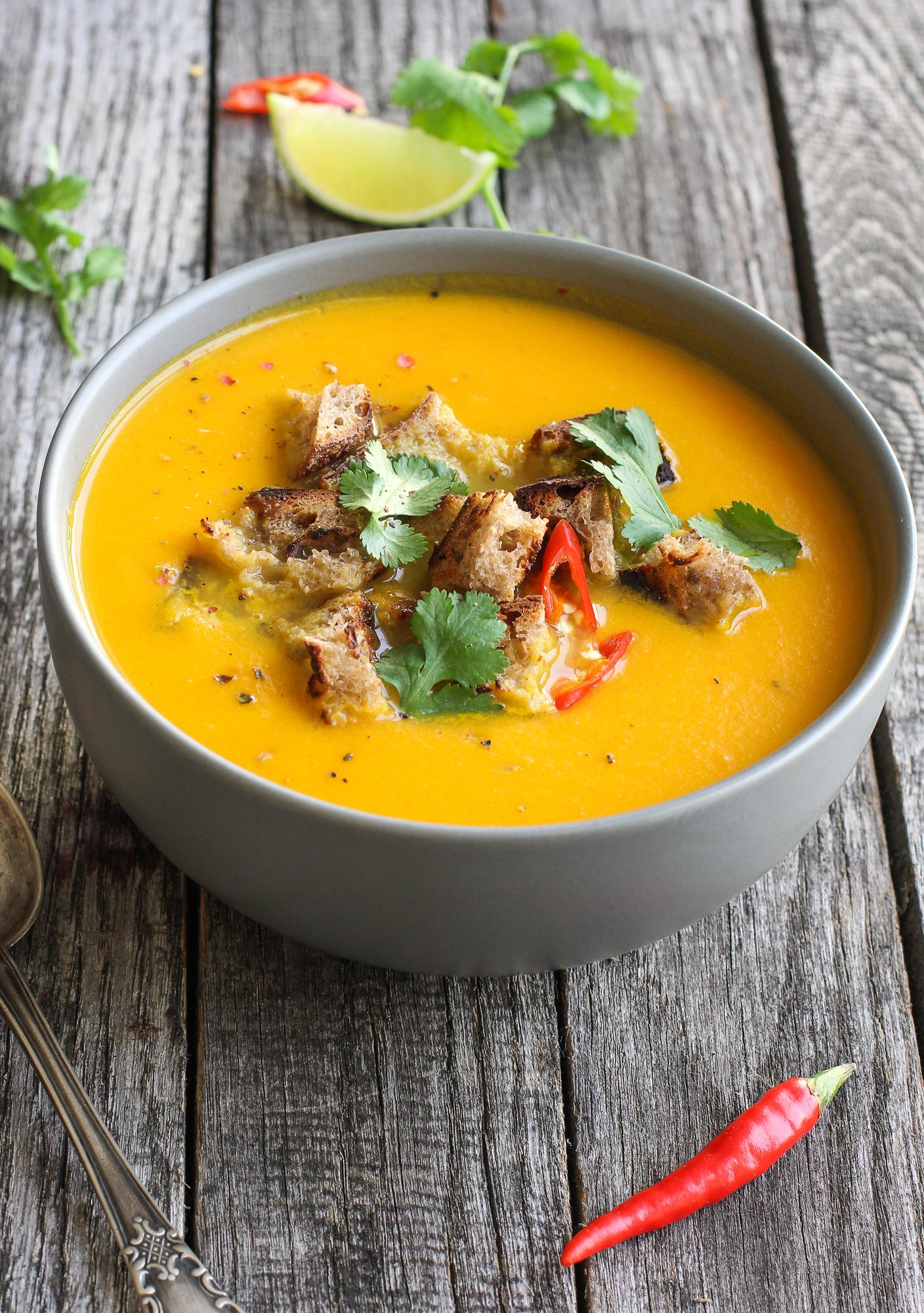 Wortelsoep met chili