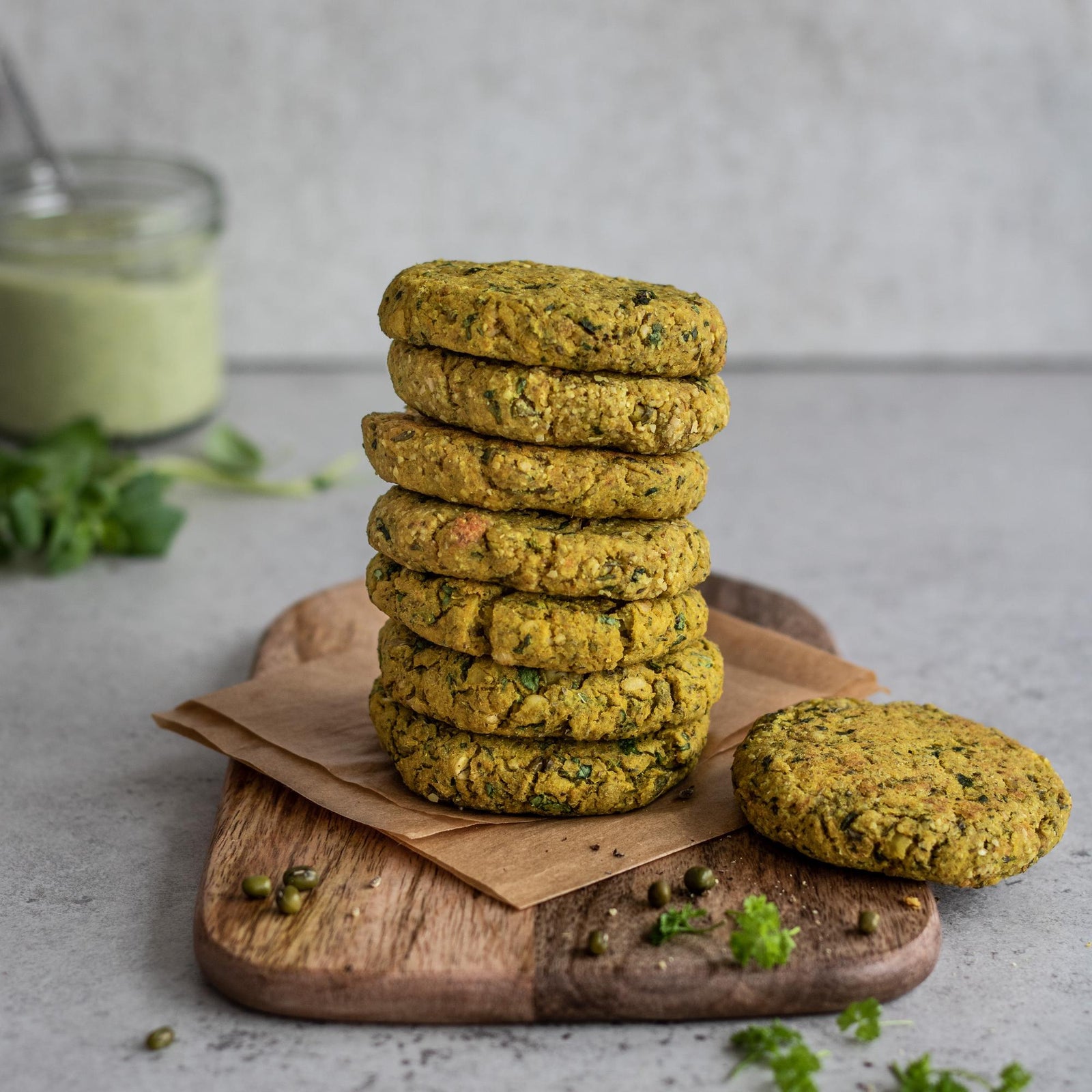 Aardappelkoeken met mungbonen