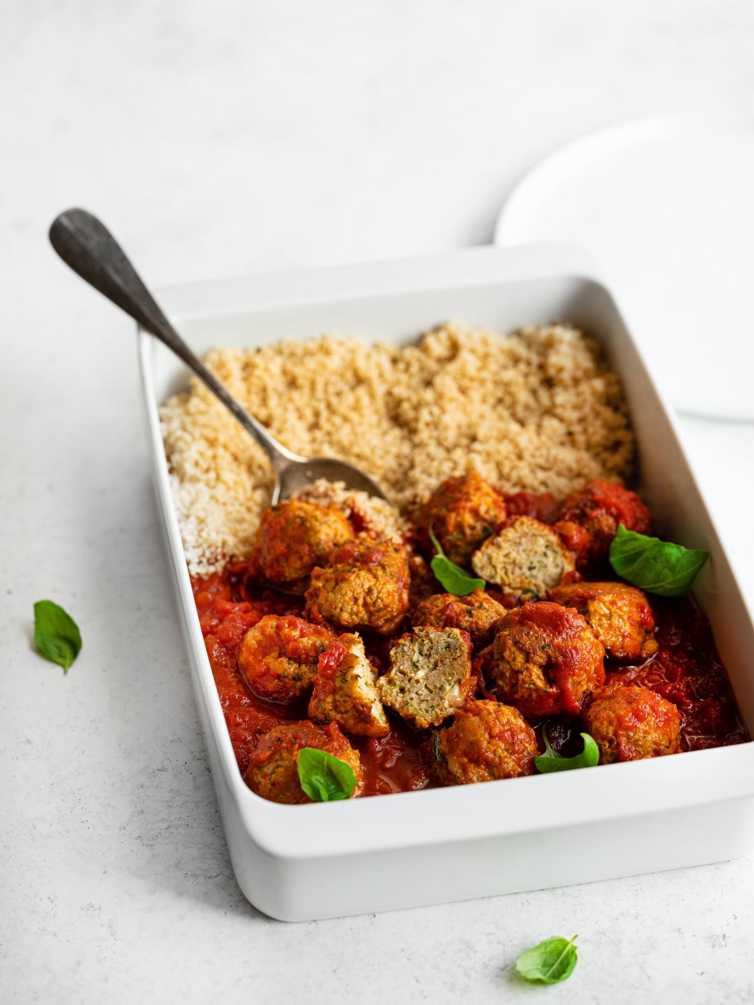 Kalkoenballetjes met couscous