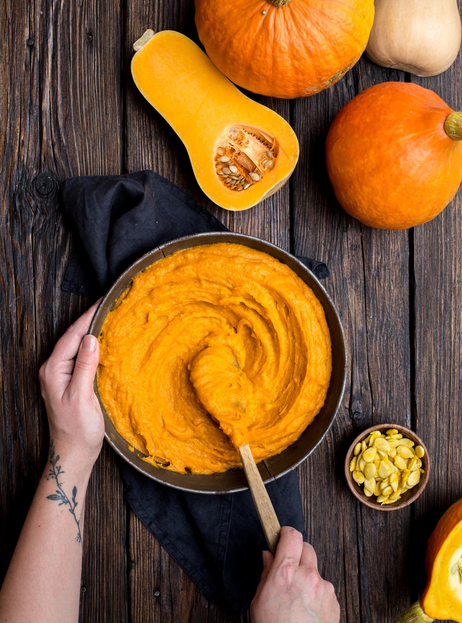 Pompoenpuree - basis recept