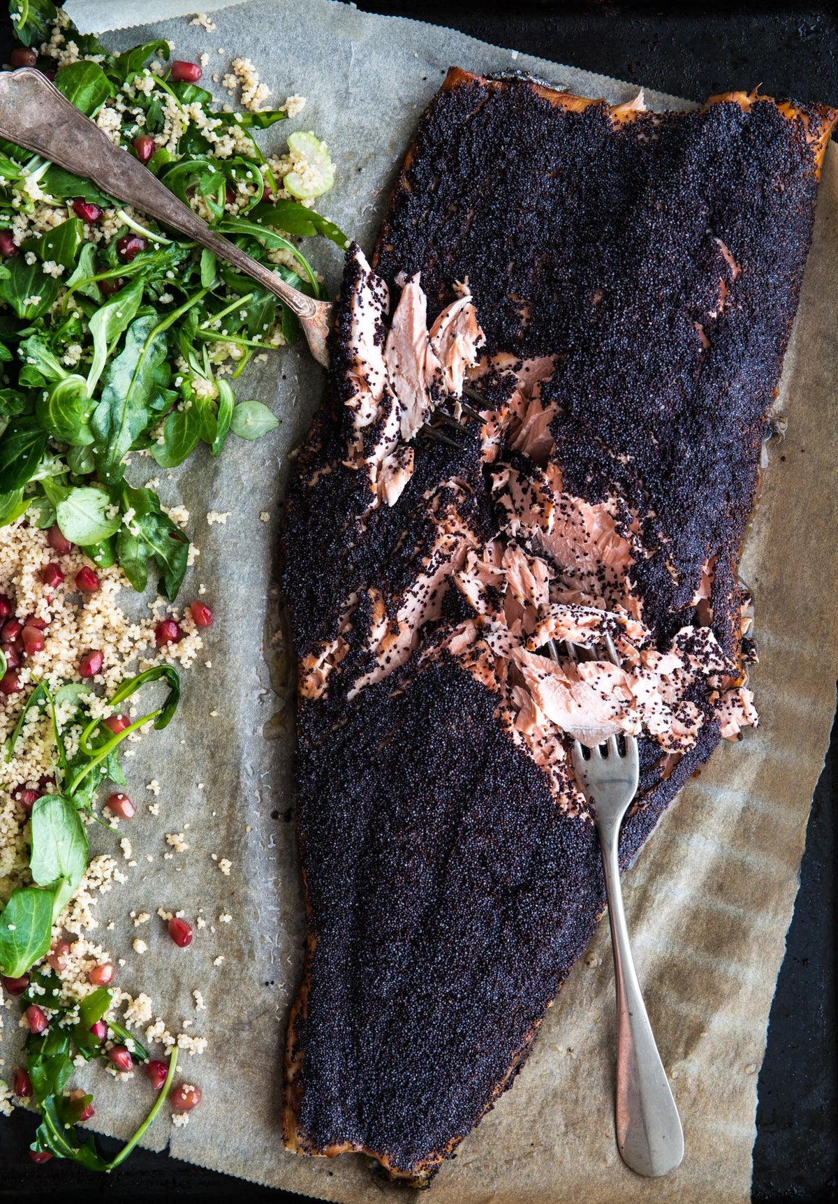Zalm met maankorst