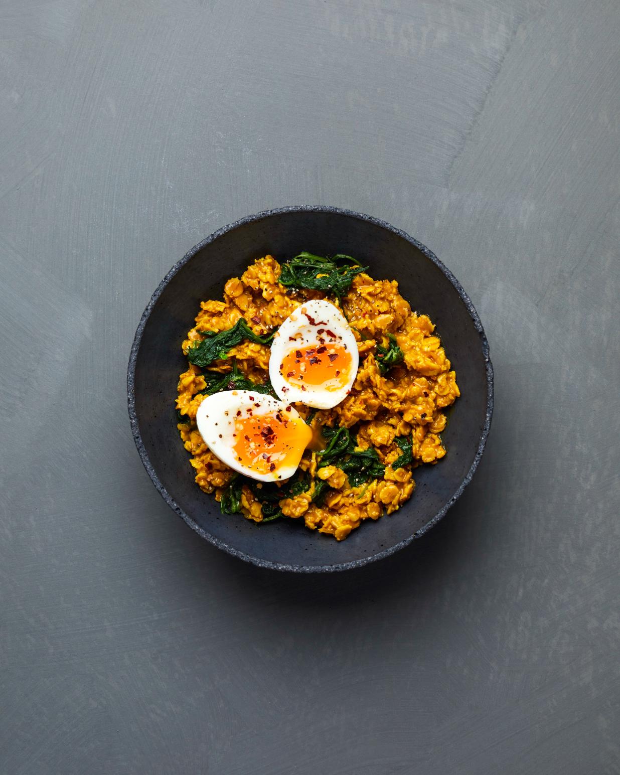 Havermout met kurkuma en misopasta