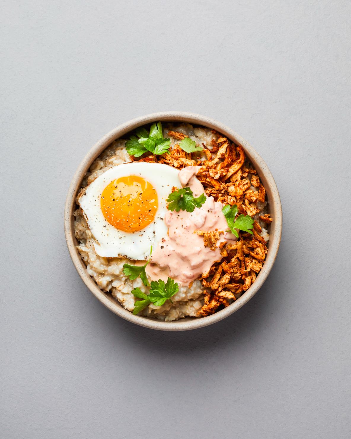 Havermoutpap met tofu-chorizo