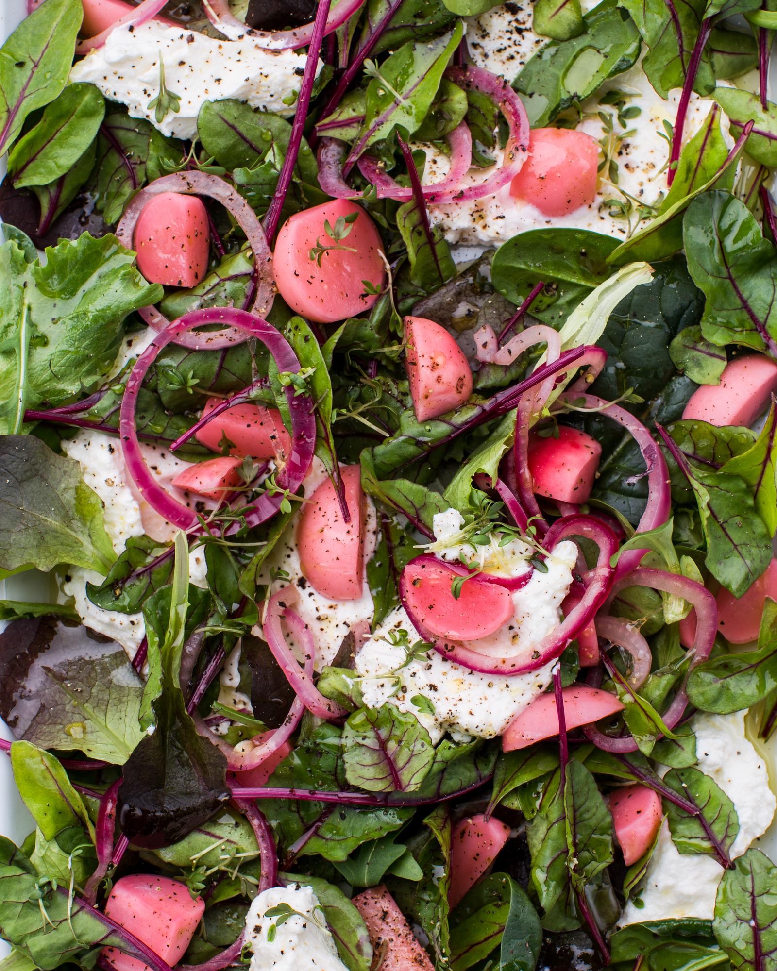 Pickles met salade