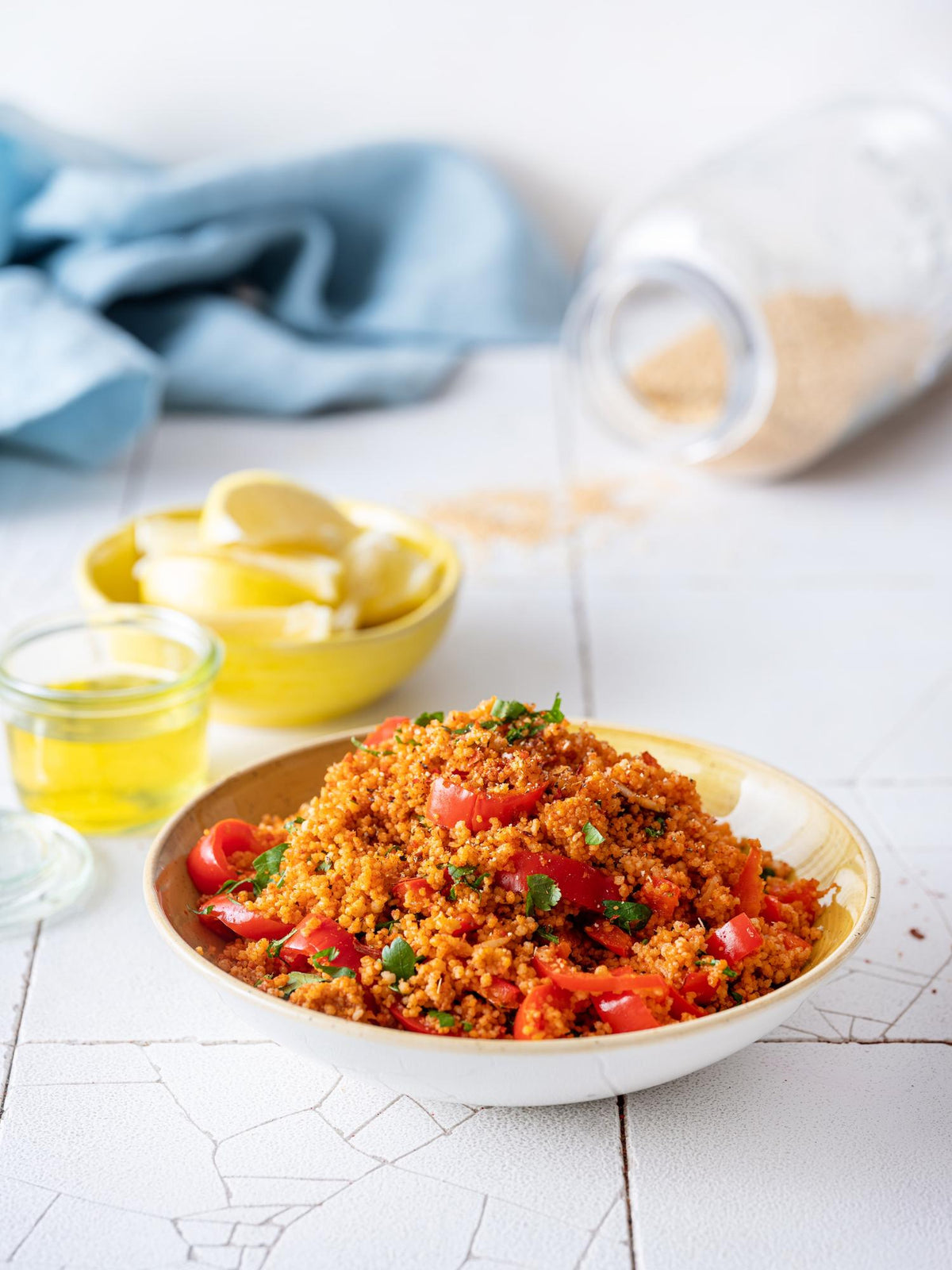 Pittige couscous met paprika