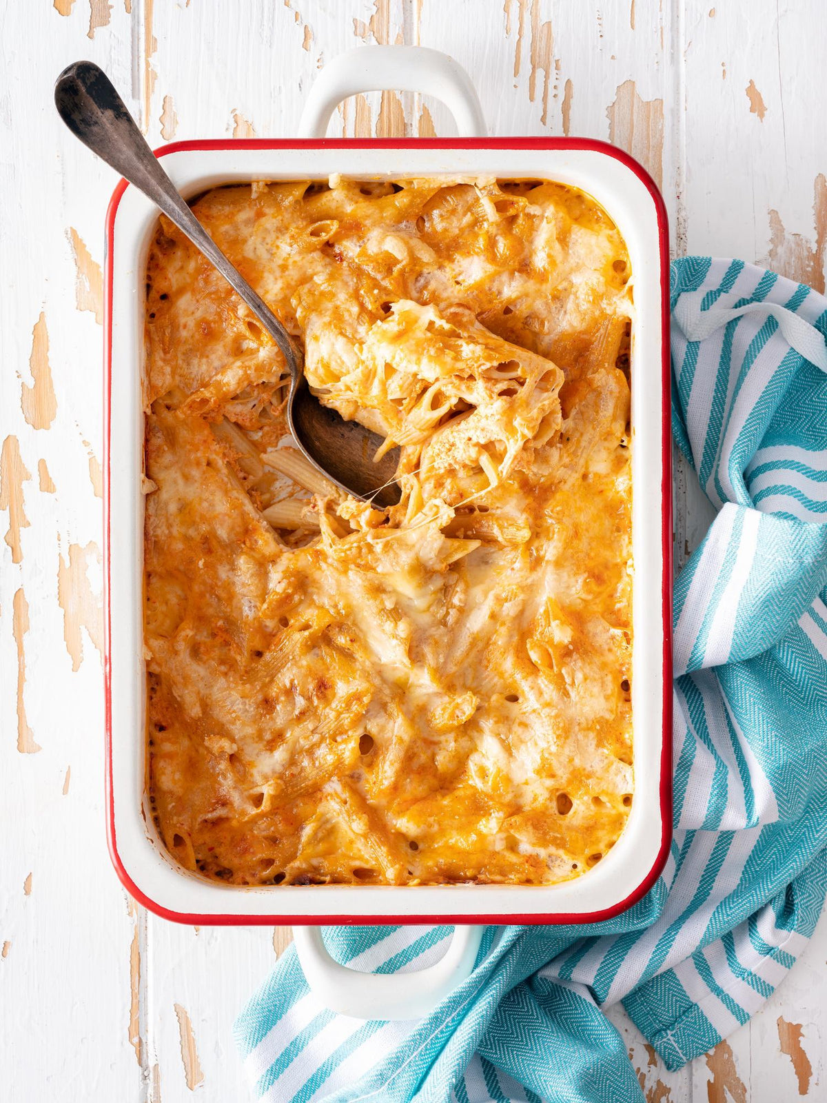 Pittige kaaspasta
