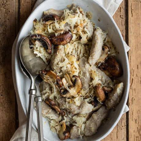 Boekweitnoedels met zuurkool