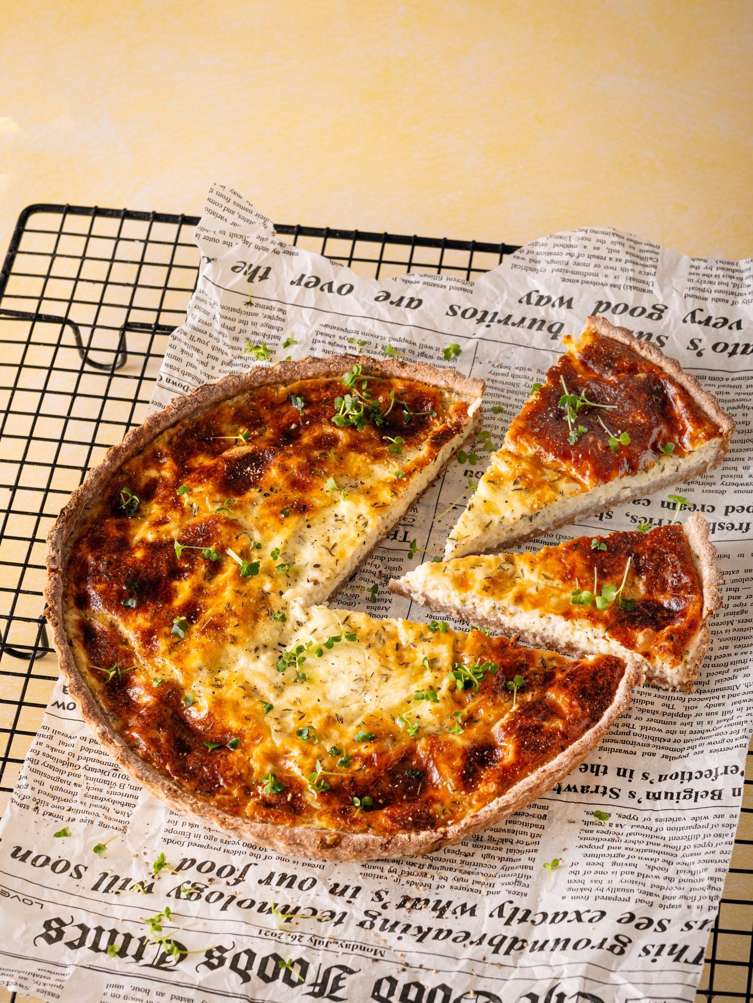 Quiche met kaas