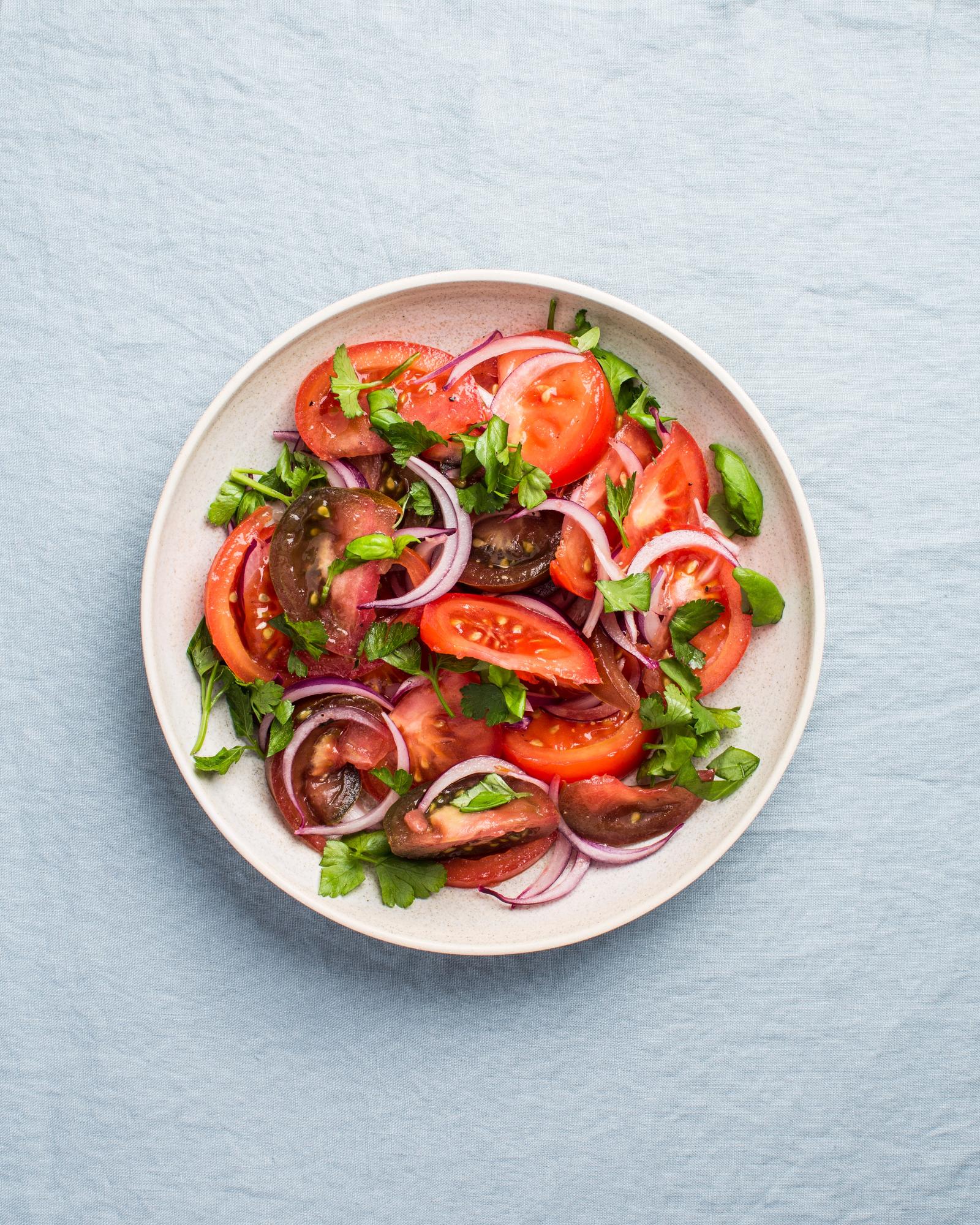 Tomatensalade met ui