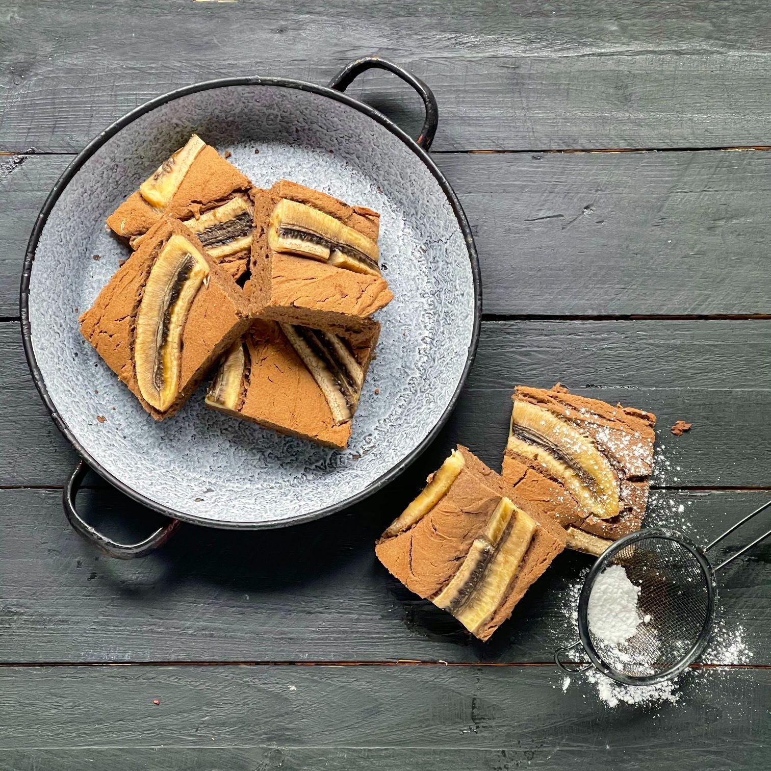 Ricottataart met banaan en boekweitmeel