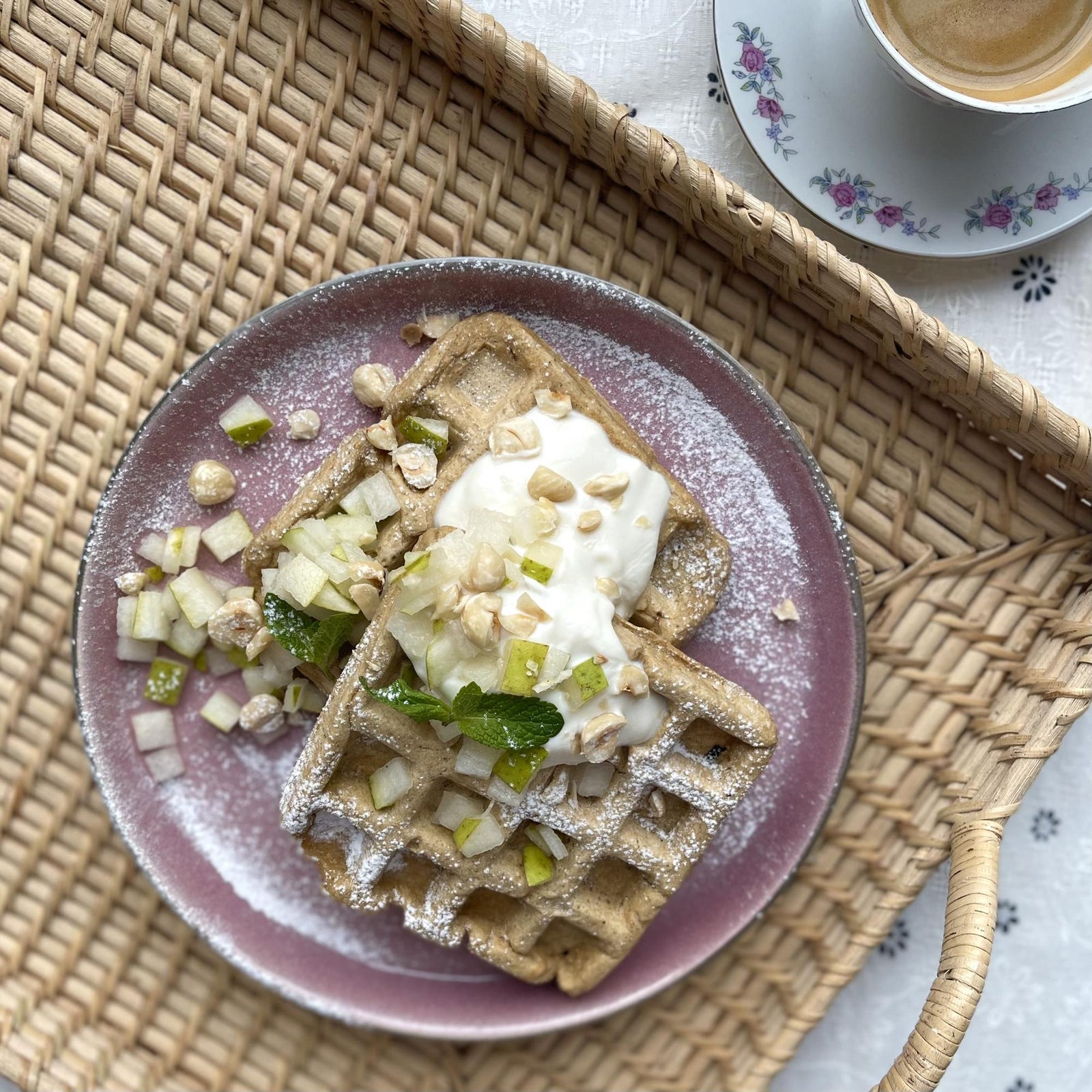 Snelle haver wafels met proteïne