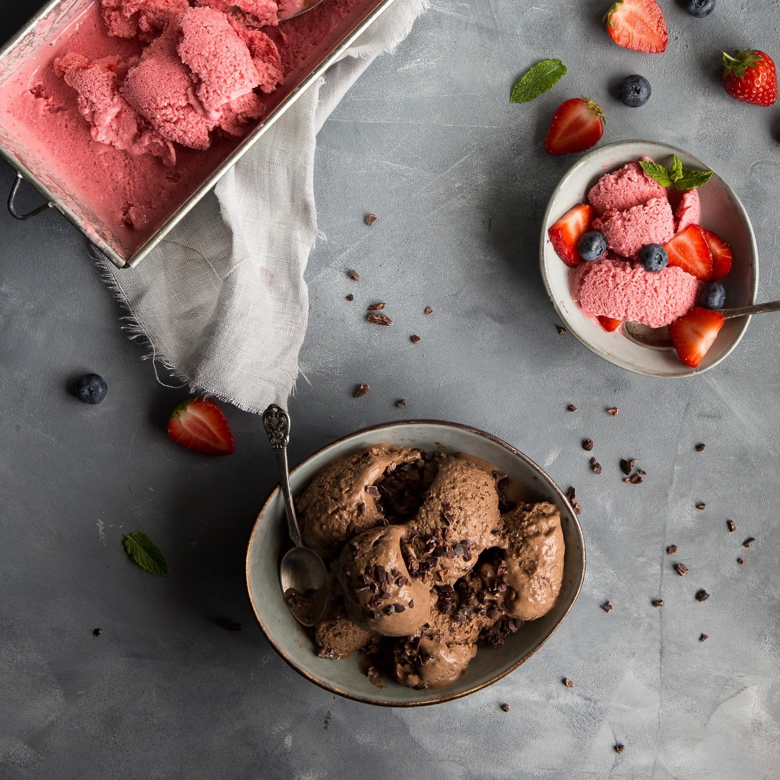 Chocolade frozen yoghurt