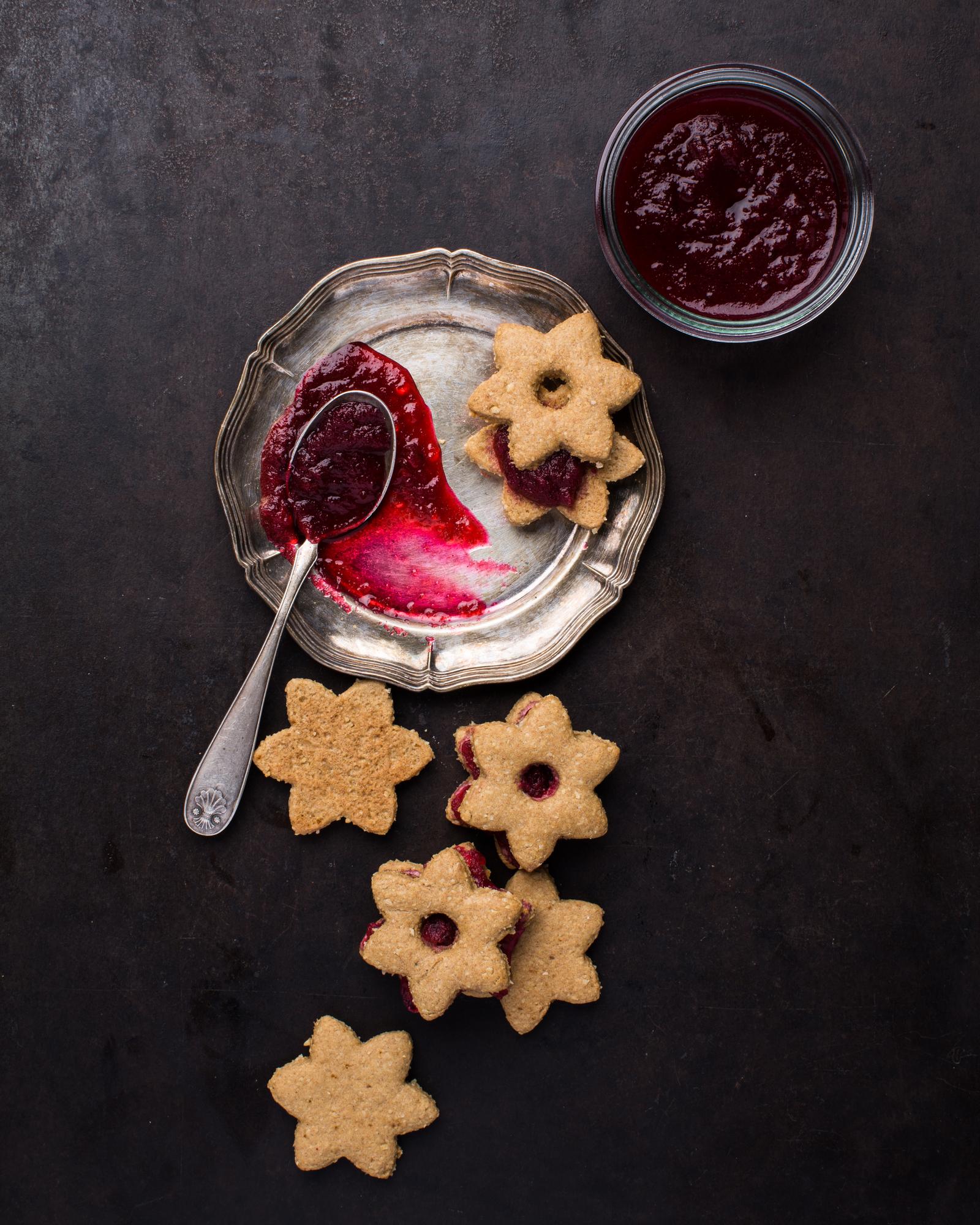 Koekjes met bietenjam