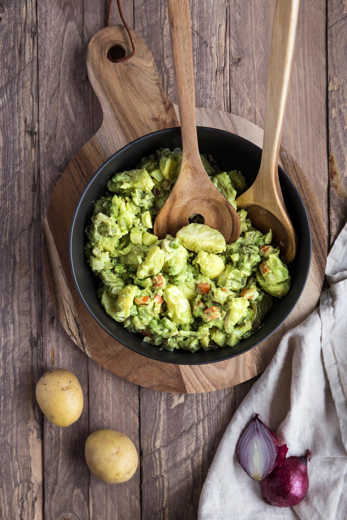 Kerstsalade met avocadomayonaise