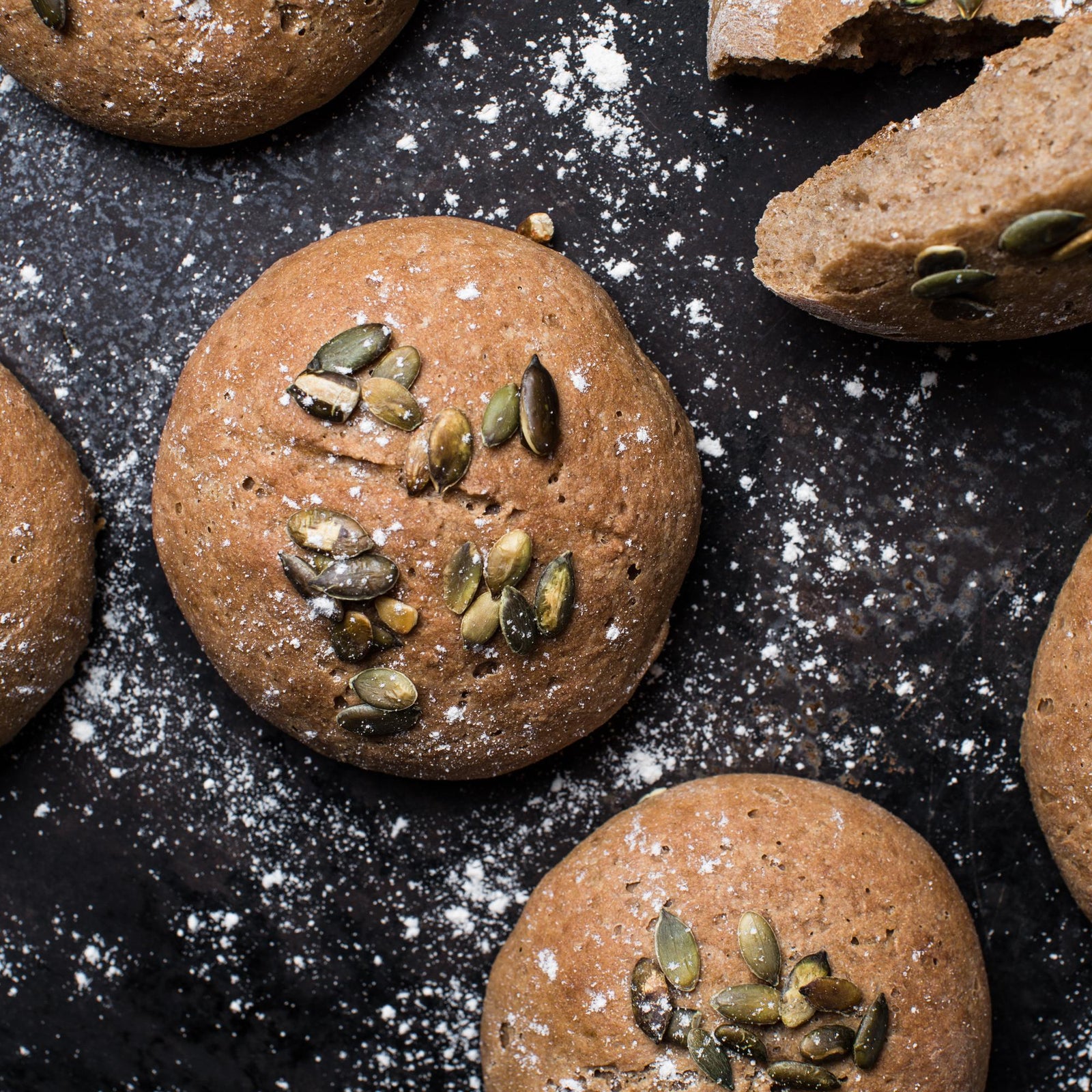 Volkoren broodjes - basisrecept