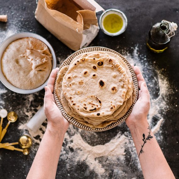 Volkoren tortilla's - basisrecept