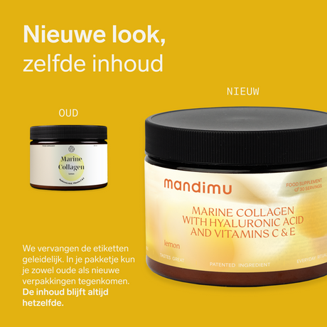 Premium collageen met hyaluronzuur en vitaminen C en E (citroensmaak)