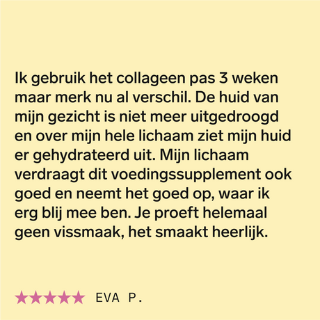 Gehydrolyseerd viscollageen met hyaluronzuur en vitamine C en E (mangosmaak)