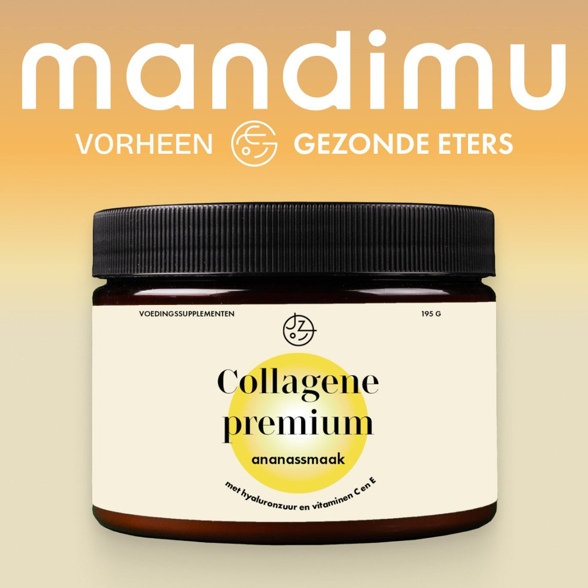 Premium collageen met hyaluronzuur en vitaminen C en E (ananassmaak)