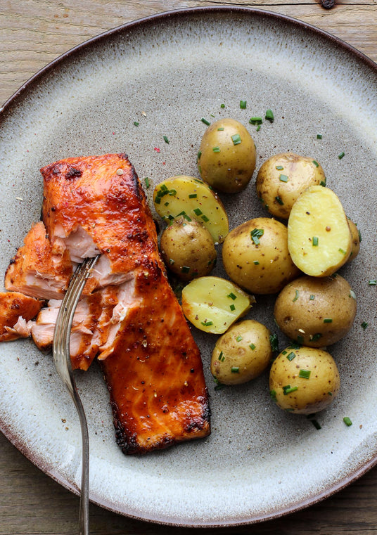 Zalm met aardappelen