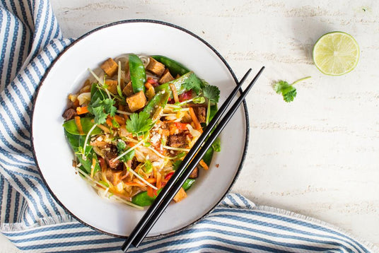 Rijstnoedels met tofu