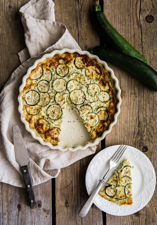 Tortilla van courgette met ricotta